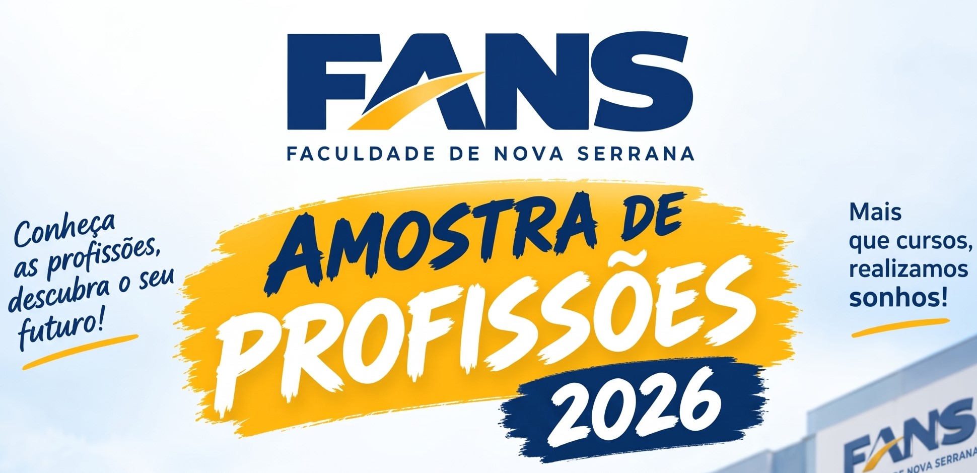 Amostra de Profissões 2026 FANS